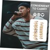 PACKOVE Gold Plated Hip Hop Grills with Star Design for
