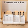 Delamu 3 Pack Pull Out Cabinet Organizer, 15.7"Deep Pull Out