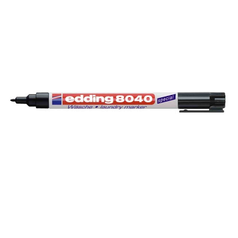 Edding 8040 Laundry Marker Black, BLACK