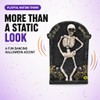 Halloween Skeleton Tombstone Figurine - Spooky Graveyard Indoor Decor Prop