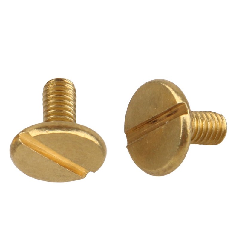 20pcs 9x8x9mm Head Button Brass Studs Screwback Screw Nail For