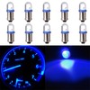 cciyu 10 Pack Blue BA9S 57 Bayonet LED Bulb Gauge