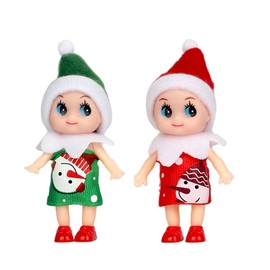 Christmas Baby Elf Doll for Boys&Girls,Christmas Accessory Tiny Baby Elf Doll Christmas Tradition Mini Elf Baby Doll Novelty Toys,Baby Elves Dolls Toy for Kids Xmas New Year Gift Stocking Stuffers