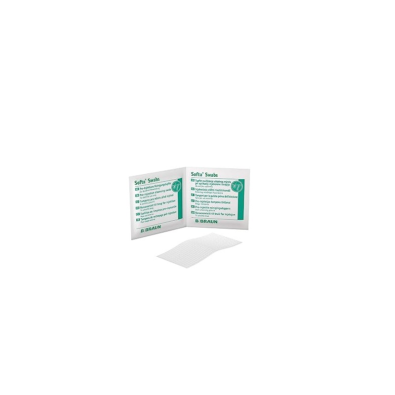 B Braun Alcohol Pads, Pack of 1 (1 x 100
