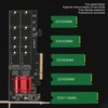 Dual M.2 PCIe NVMe Adapter with PCIe Bifurcation Function SSD