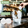 Extra Large Reusable Ice Cubes for Drinks(2” Sq.) - 6