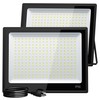 XXBSAZ 2 Pack 200W LED Flood Lights Outdoor, 25,000LM Plug-in