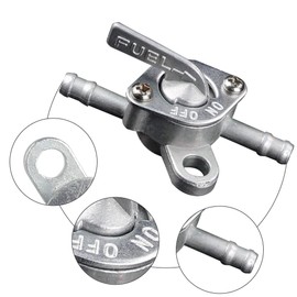2pcs Fuel Tap Switch Fuel Tank Fuel Tap Switch Petrol Tap Quad Closing Function Oil Switch 6mm Inline Petrol Tap Universal for 50cc 70cc 90cc 100cc 110cc Pit Quad Dirt Bike ATV