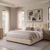 IMMERSTABLE Bed Frame Queen Size, Boucle Upholstered Bed Frame with