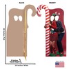 Cardboard People Ugly Christmas Sweater with Candy Cane Life Size