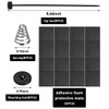 Ohleats 2 PCS Fan Mounting Kit, Auto Plastic Push Through