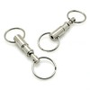 YangLand 2Pcs/Set Quick Release Keychain Pull-Apart Removable Keyring with Two