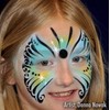 Face Painting Stencil - StencilEyes Flutter Fly - Butterfly