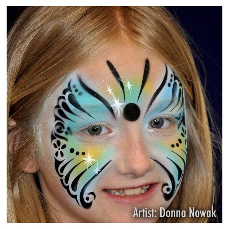 Face Painting Stencil - StencilEyes Flutter Fly - Butterfly
