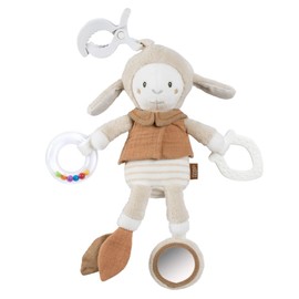 Fehn Activity Toy Sheep - Motor Skills Toy for Baby Seat, Pram & Baby Bed - Toy to Promote Motor Skills & Senses - Baby Toy for Fun from 0 Months