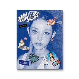 DREAMUS NewJeans New Jeans 1st EP Album Bluebook Version CD+Mini Poster On Pack+Log Book+Pin-up Book+Phoning Manual Book+ID Card+Sticker Pack+Photocard+Tracking Sealed (HAERIN Version)