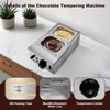 Chocolate Melting Machine, Chocolate Melter with 2 Various Pot Electric