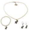 Alpenflüstern Costume Jewellery Set Pearl Costume Necklace, Costume Bracelet and