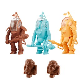 Kaiyodo Artplastic ARTPLA P.K.A. (Set of 3) P.K. Ape, 1/35 Scale, Unpainted, Plastic Model Kit