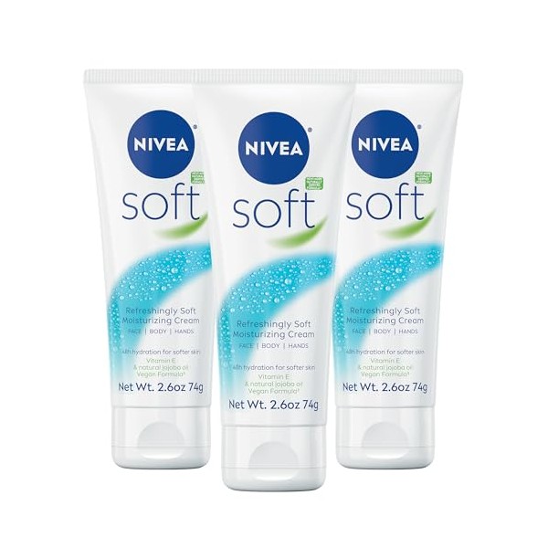 NIVEA NIVEA Soft Refreshingly Soft Moisturizing Cream, Lightweight Moisturizer for