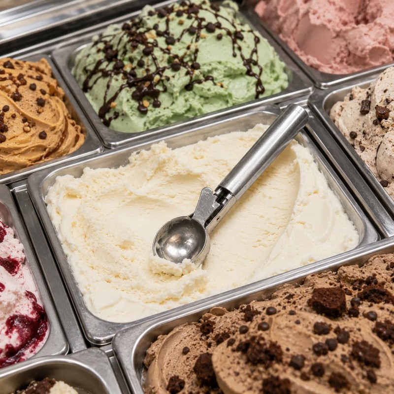 Stainless Steel Ice Cream Scoop, Metal Kitchen Utensil