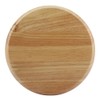 Round Wood Tea Tray Sushi Snacks Fruits Serving Plate Dish