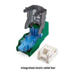 TRUE CABLE Cat6 Toolless Keystone Jack, Unshielded (UTP), PoE++ (4PPoE) 100W, UL Listed, ETL Verified, ANSI/TIA Certified, Modular RJ45 Female, Green, 2 Pack