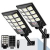 Solar Street Lights Outdoor Waterproof, 20000LM 6500K LED Motion Sensor
