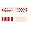 PME JEM 3D Creative Border Cutters, Set of 4,White,12.5 x
