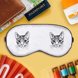 'Cat Face' Sleep/Travel Eye Mask (EY00001279)