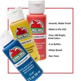Apple Barrel Acrylic Paint in Assorted Colors (2 oz), 20782, Misty White