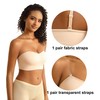 PRETTYWELL Strapless Bra for Women Comfort Non-Slip Seamless Padded Bandeau
