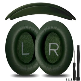 Nullmini Replacement Ear Pads for Bose QuietComfort 35 45 QC35 QC35ii QC45 Headphones Ear Pads Ear Muffs Headband (Dark Green)