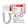 DICA, Monomando Corto Ecologico para Lavabo, Acabado Cromo, Acero Inoxidable,