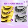 Mink Lashes False Eyelashes Natural Wispy Lashes D Curl Soft