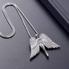VCCWYQK Angel Lady Urn Necklace for Ashes for Women Stainless