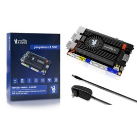 youyeetoo X1 - N5105 x86 Windows Linux Single Board Computer - Mini PC - Dual 4K Media Server- Dual M.2 Slots Support 2280 NVMe mSATA SSD/WiFi 6 Moudle - PCIE 3.0,NFC (X1(8GB RAM, no eMMC))