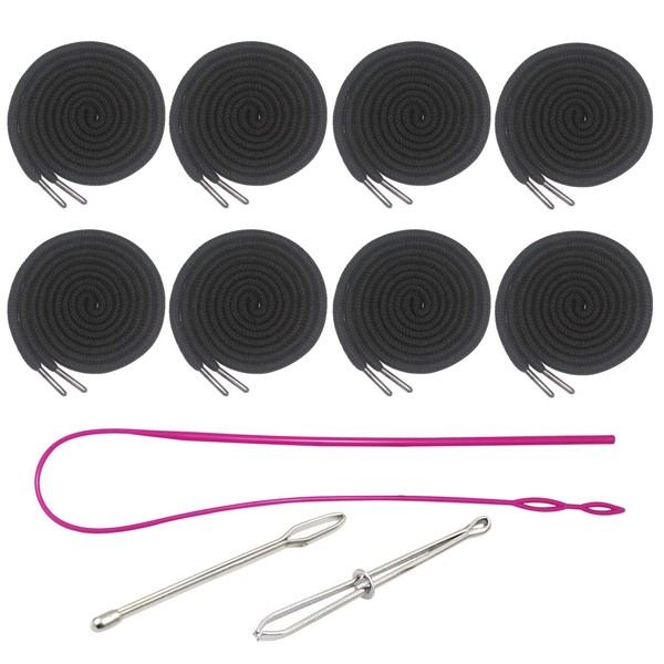 8 cordones de repuesto con enhebradores fáciles de enhebrar para