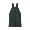 MUJI 12835783 Cotton Plain Weave Work Apron, Dark Gray, L-XL,
