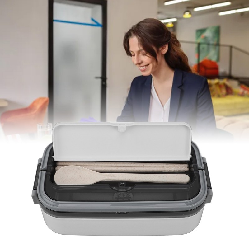 Bento Lunch Box 316 Stainless Steel 700ml Capacity Leakproof Microwave