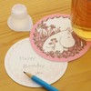 Sunstar Stationery Moomin S2083639 Coaster Cards, Pink, Pack of 4
