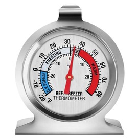 Refrigerator Thermometer, Large Dial Freezer Thermometer,Classic Series Temperature Thermometer for Refrigerator Freezer Fridge Cooler (1Pack)