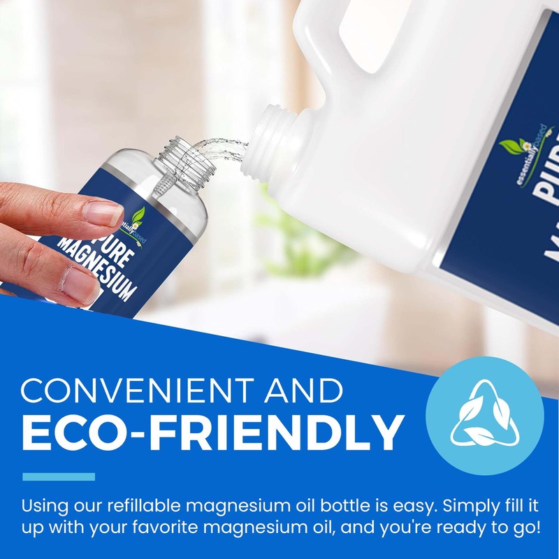 Pure Magnesium Oil Spray 64oz - Topical Magnesium Spray for
