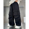 Jofemuho Boys Baggy Cargo Pants Multi Pocket Casual Trousers Streetwear