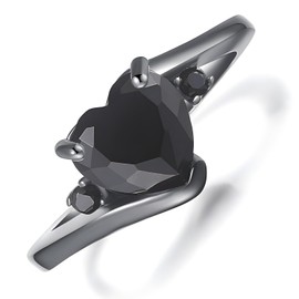 Apocalyptic-K ® Cubic Zirconia Ring for Women, Skull Ring, Inlaid with Cubic Zirconia, Jewellery Gift, with Beautiful Gift Box, Crystal Titanium steel Zirconia Crystal, Cubic Zirconia