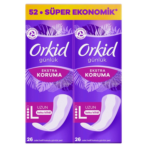 Orkid Extra Koruma Uzun Günlük Ped 52 Adet