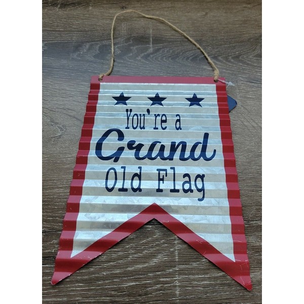 GBI Patriotic Metal Wall Decor Decoration You're a Grand Old