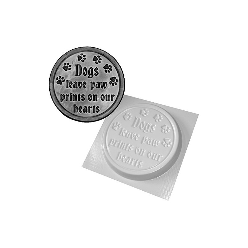 dennycraftmoulds Dogs Leave Paw Prints On Our Hearts Concrete Garden