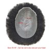 Hair Wonders Afro Toupee for Black Men Human Hair 0.06mm