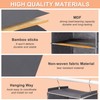 BOOMIBOO Hanging Closet Organize and Shelves，5-Hanging Shelf with 2 Side
